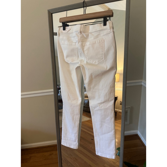Women's‎ LOFT White Skinny Crop Jeans Size 0 - Picture 4 of 4